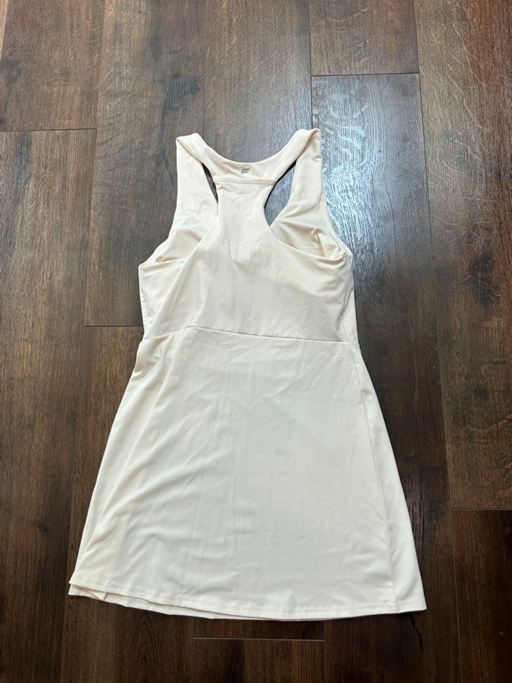 Fabletics Cream Racerback Athletic Dress - Picture 2 of 3
